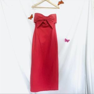 Lauren James Coral Seersucker Maxi Dress